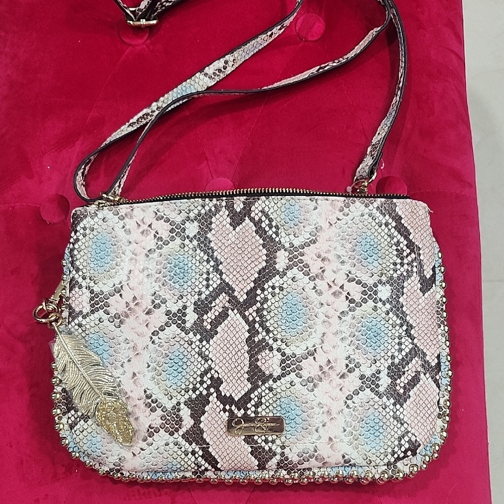 Chic Snake Print Crossbody Bag